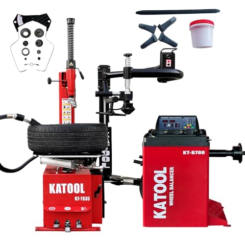 KATOOL 2.0 HP Tire Changer Machine with Bead Blaster Turn Table 28