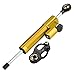 Produktbild Motorrad Lenkungsdämpfer, Universal-Lenkungsdämpferstabilisator aus Aluminiumlegierung Dämpfer Stabilisator Linear umgekehrt mit Montagehalterung (golden + schwarz)