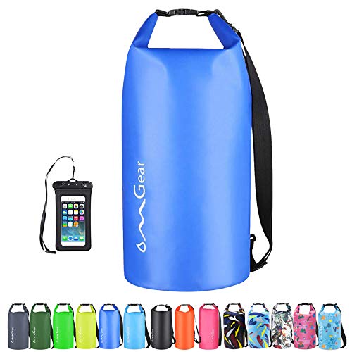 Image of OMGear Waterproof Dry Bag Backpack Phone Pouch 40L /30L /20L /10L /5L Floating Dry Sack for Kayaking Boating Outdoors Activities