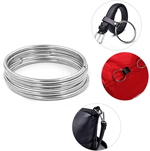 12 Pcs Silver Multi-Purpose Metal O Ring Non-Welded O Ring For Diy Accessories Hardware Bags Ring,Dream Catcher And Crafts,2 Inch/50Mm #TOP3