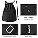 VBIGER Mochila Cuerdas Hombres Mujer Mochila Saco Tela Negro para Deporte Gimnasio...