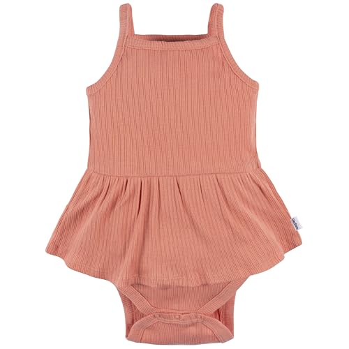 Image of Gerber Baby Girls Multi-Pack Sleeveless Onesies Bodysuit