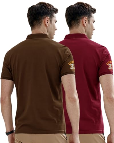 Image of Noble Monk Men's Cotton Blend Regular Fit Polo T-Shirt