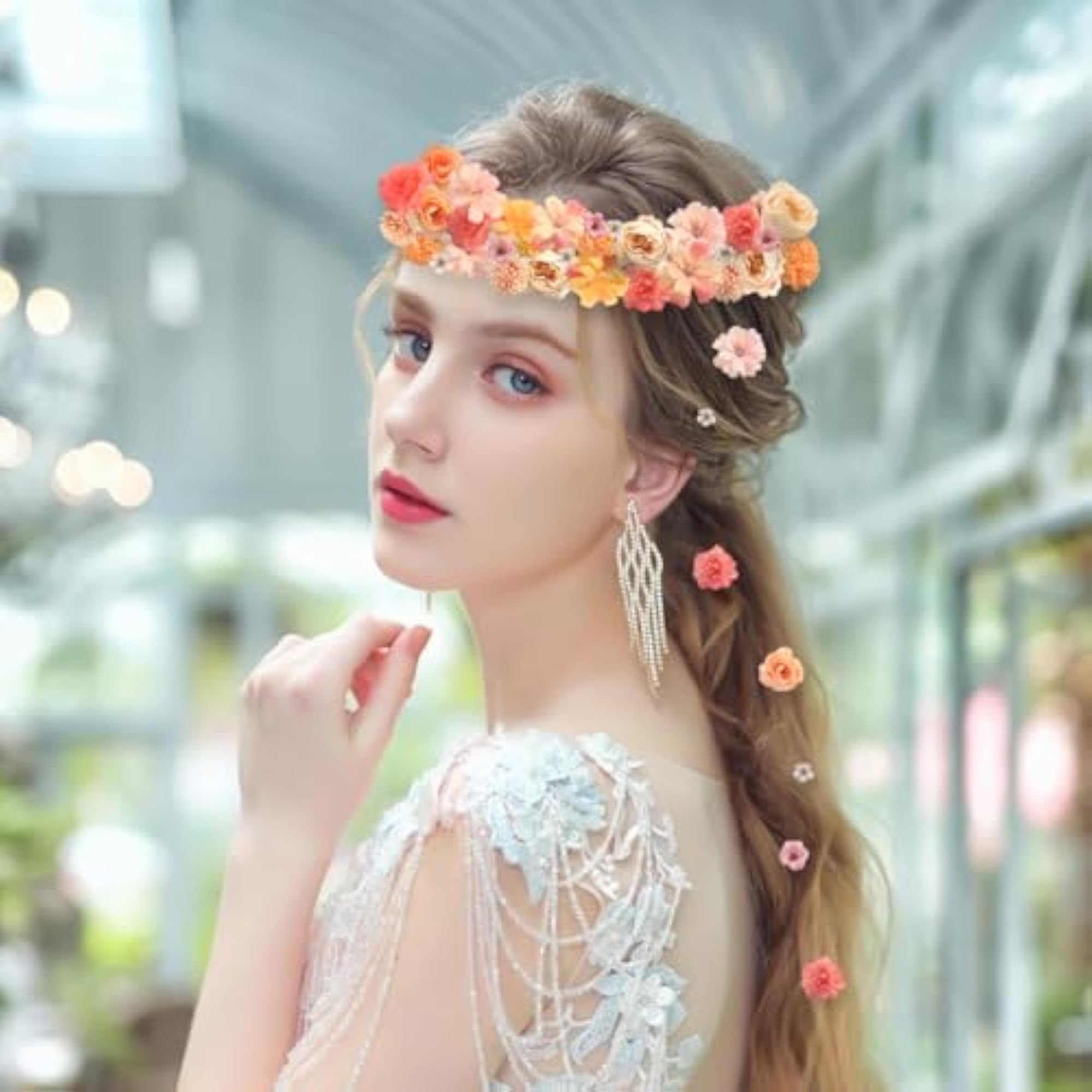 Small Artificial Flower Heads for DIY Crafts