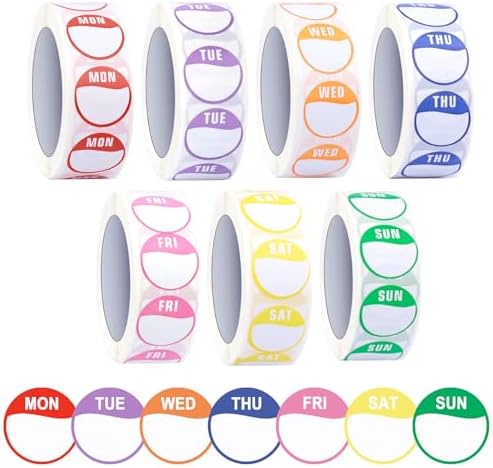 Day Dot Food Hygiene / Prioritisation Labels – Friday 1 Pack Of - Foto 9