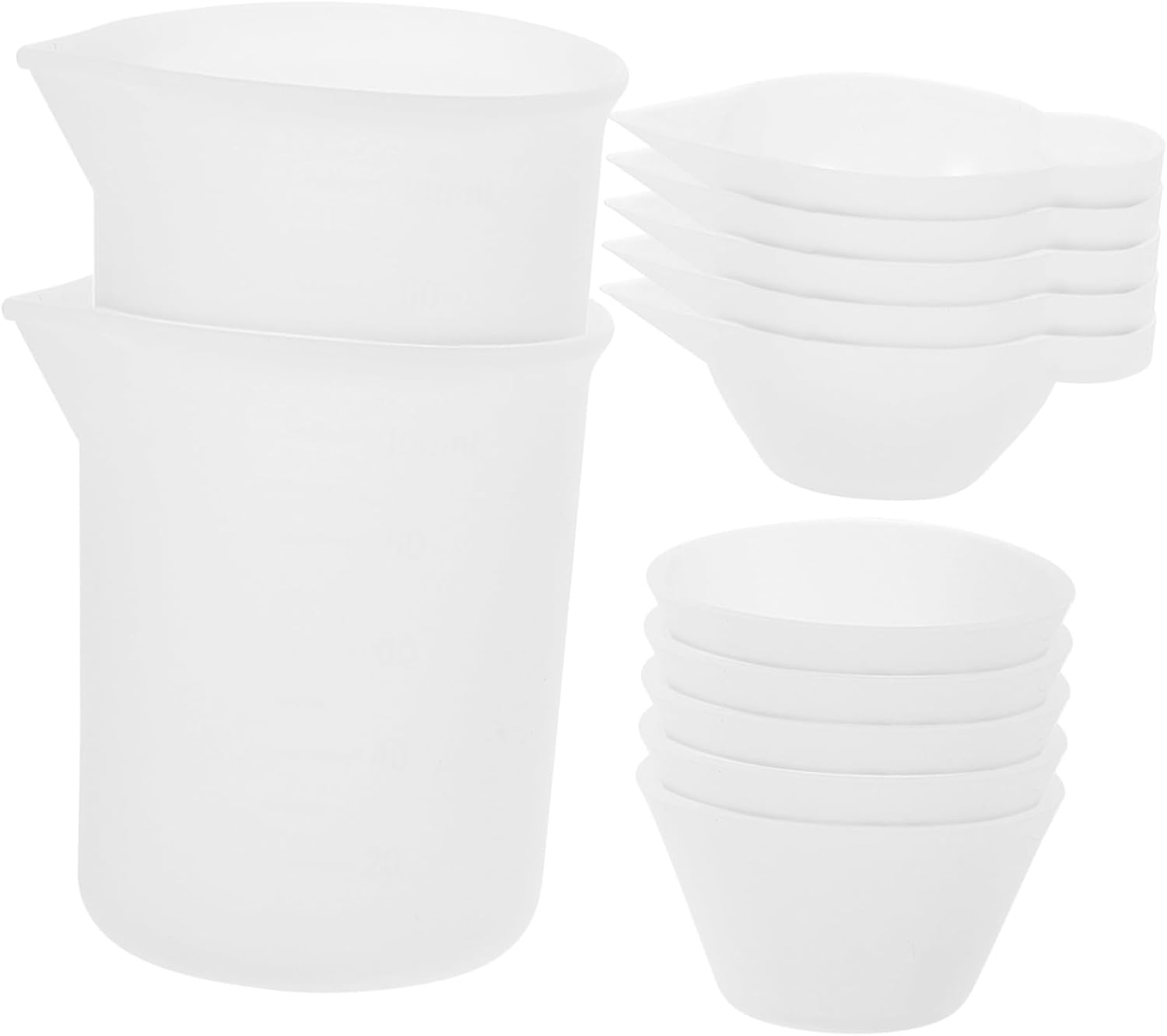 SHINEOFI 3sets Epoxy Resin Mixing Cups Scale for Crafts Measuring Bowls for Modulation for Resin and Watercolor Projects Tool