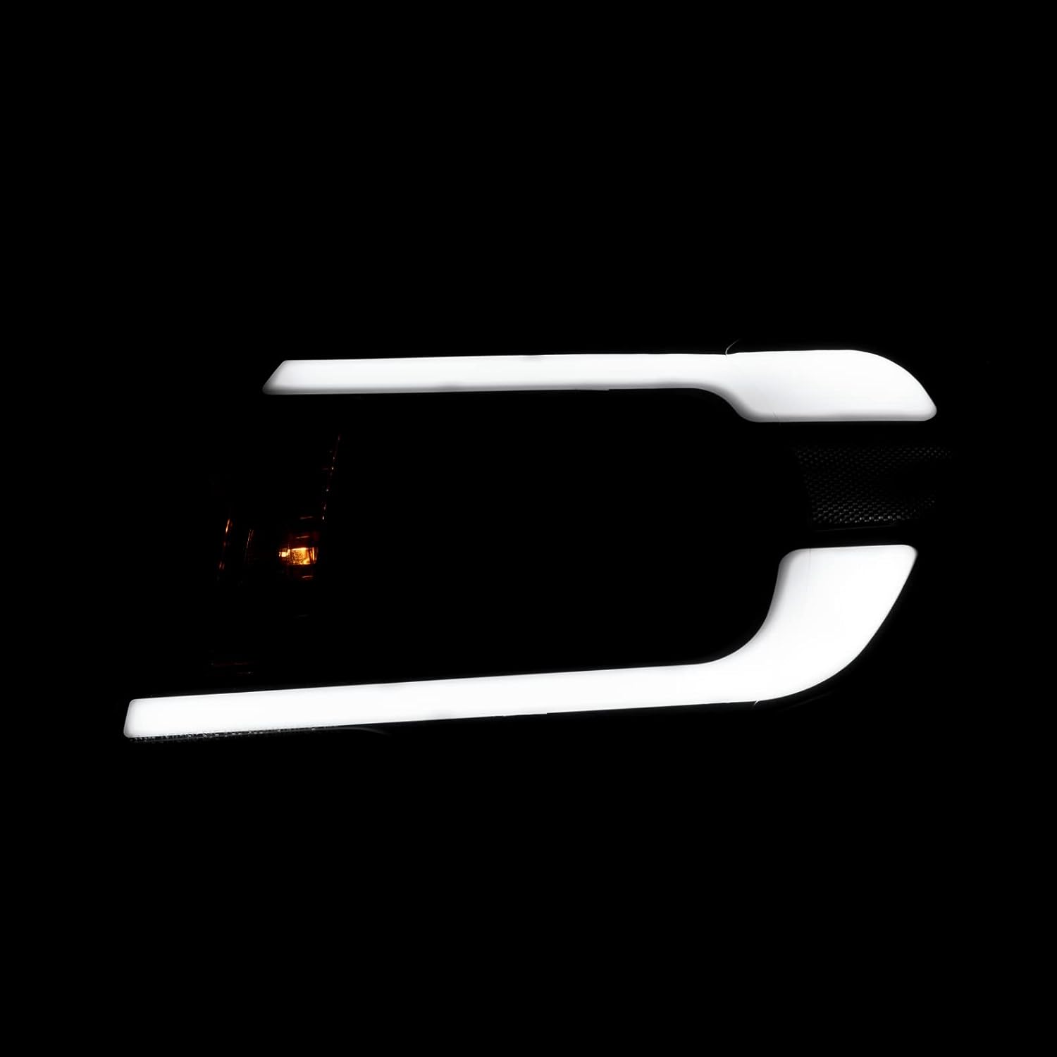 AJP Distributors Black Housing Clear Corner LED DRL Projector Headlights Bumper Signal Lamps Assembly Pair Set Compatible/Replacement For Tacoma 2005 2006 2007 2008 2009 2010 2011 05 06 07 08 09 10 11