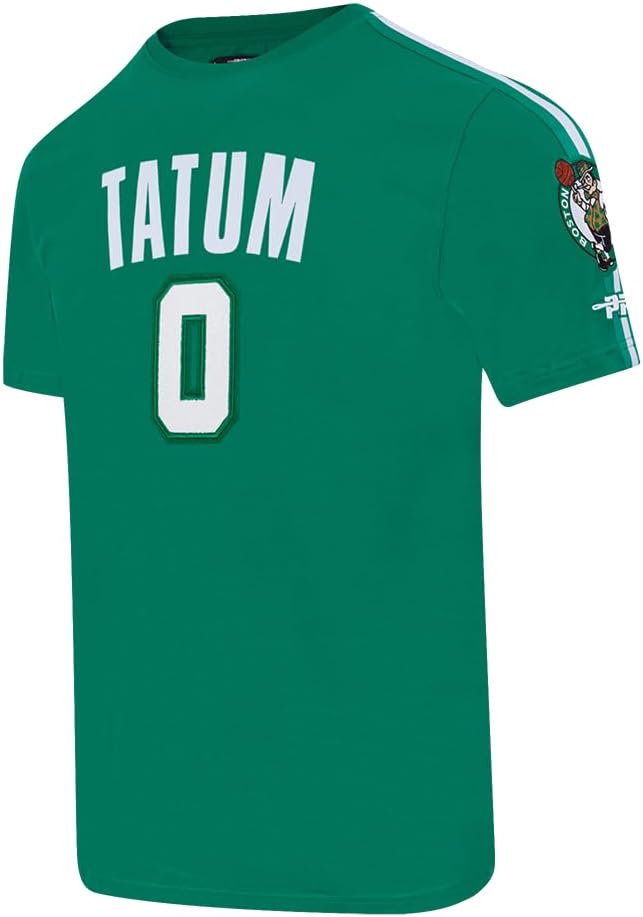 Pro Standard NBA Mens Mens NBA Boston Celtics Classic Player Cotton Taping Tee - Image 3