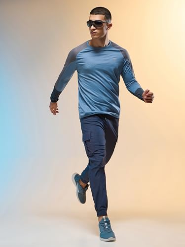 Image of TECHNOSPORT Men's Polyester Slim Fit T-Shirt Active - (MTP621-P) Pack of 1