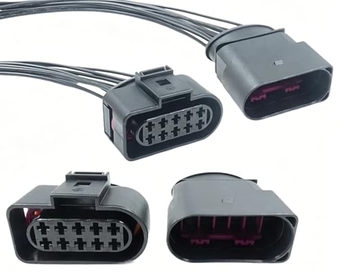 Conector de 10 pines 1J0973835 macho para solucionar fallos en faros y sensores de coche 2