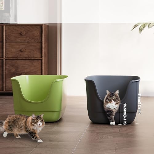 Arenero Jumbo para Gatos con Laterales Altos Extra Grande miniatura 4