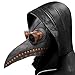 Lifreer Máscara de pájaro de la plaga Doctor para fiesta de Halloween, máscara de látex suave punk cosplay pájaro pico máscara ajustable para Halloween fiesta juegos de rol accesorios (gris)