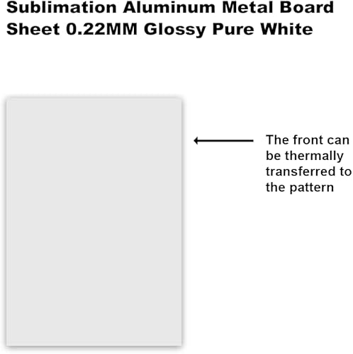 Miniatura 10 de MR.R 10 piezas de 8 x 12 pulgadas, tablero de metal de aluminio brillante blanco puro para fotos, letrero de aluminio en blanco para sublimación,