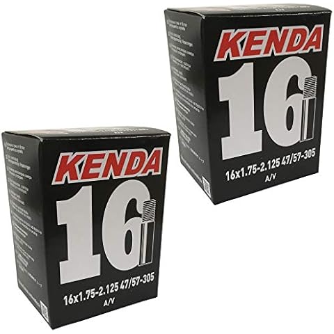 KENDA 16" x 1.75-2.125 Inner Tubes - Schrader Valve (Pack of 2) Cover
