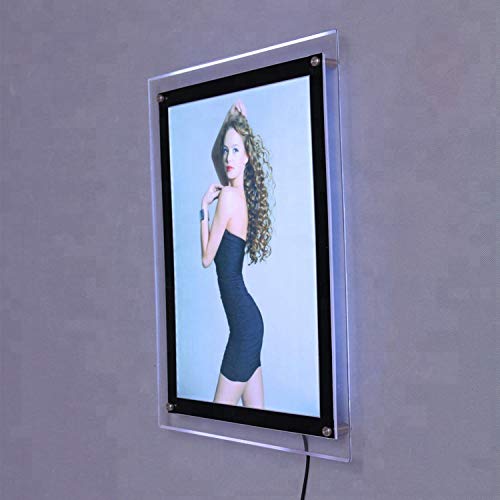 Marco de acrílico con luz LED para cartel de publicidad y fotografía artística 6