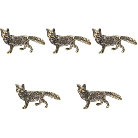Abaodam Brass Fox Ornament Mini Sculpture Cover