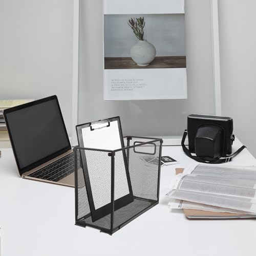 Mehrschichtiger, faltbarer Netz-Aktenordner aus Edelstahl, vielseitiger Büro-Aktenordner für Desktop-Dekoration, effizientes Arbeiten