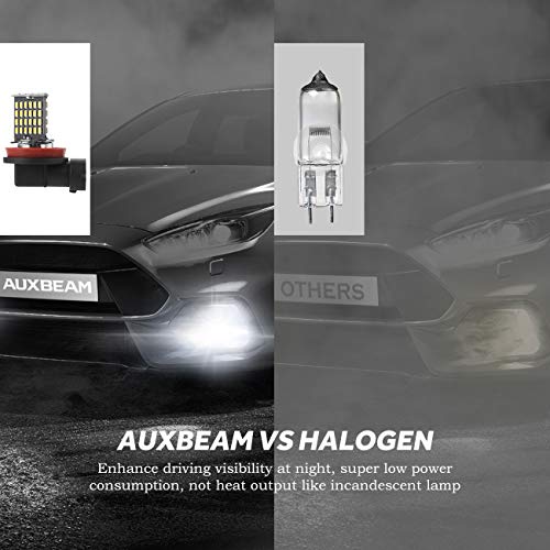 Auxbeam H11 H16/Jp Led Fog Light Bulb 6000K 800 Lumens Xenon White Extremely Bright, Led Light Bulb For Signal, Turn, Parking, Tail Lights (Pack Of 2) #TOP5
