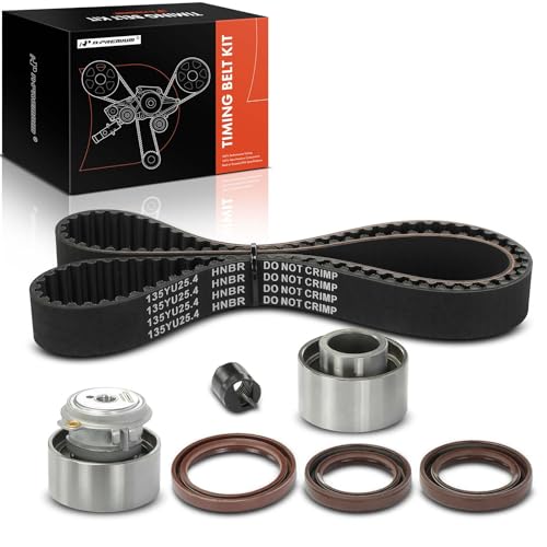 A-Premium Engine Timing Belt Kit Compatible with Ford Probe 1993-1997 & Mazda Protege 2001-2003, Protege5 2002-2003, 626 1993-2002, MX6 1993-1997 - 2.0L