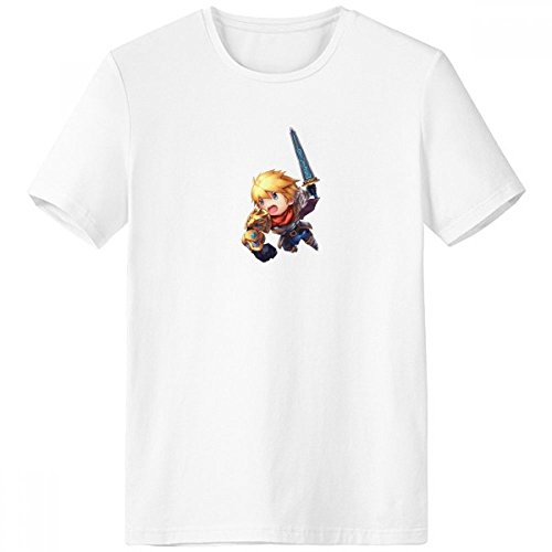 T-shirt Fantasy Donjons Cartoon homme vêtement blanc col rond coton sport léger été