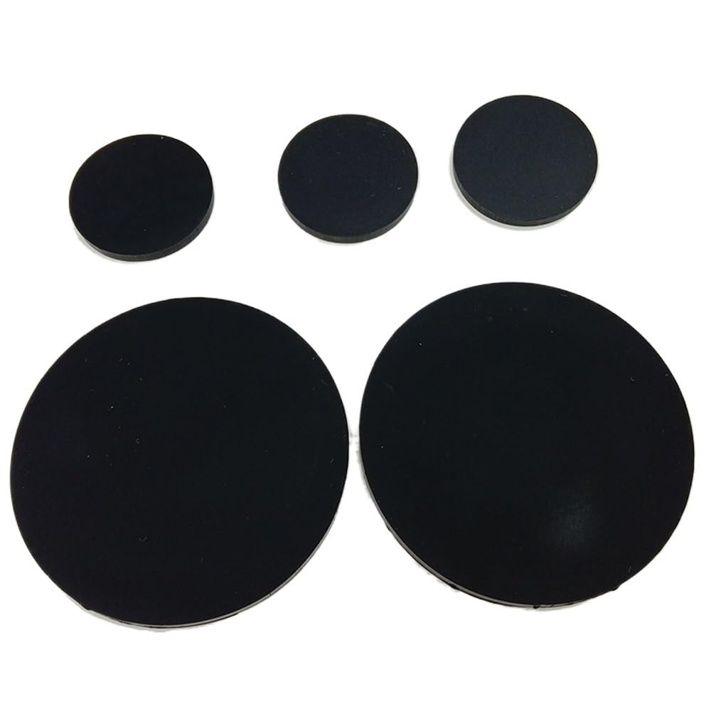 Płaska podkładka silikonowa, Uszczelka silikonowa klasy spożywczej Okrągła mata do prasy próżniowej Gruba 3,5/5 mm Czarny Biały 44-184x3,5-5 mm(Black,164x5mm)