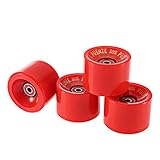 Genérico Ruedas de Repuesto para Patines en Línea Exterior Interior Juego de 4 Ruedas para Patineta Longboard, Clásicas, Duraderas, de Poliuretano 80A, para Todo Terreno