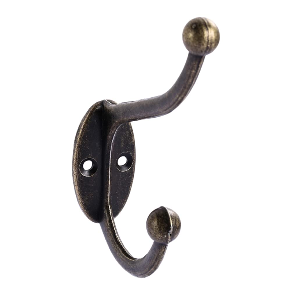 Hangers Vintage Hangers Hook Alloy Bronze Cloth Coat Bag Hat Hanging Hooks Bathroom Kitchen Anitque Racks with Screws Door Holder Airer Hangers