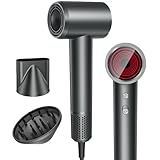 High-Speed Hair Dryer, 150000RPM Brushless Motor for Ultra-Fast Drying, 500M Ionic Negative Blow Dryer for Frizz Reduce, Low Noise Hair Blow Dryer with Magnetic Diffuser for Home Travel Salon