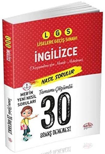 LGS T.C. ingilizce 30 Brans Denemesi Nasil cozulur