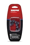 Shure EASFX1-10M Medium Soft Flex Sleeves for SE115, SE315, SE425 and SE535 Earphones, Black