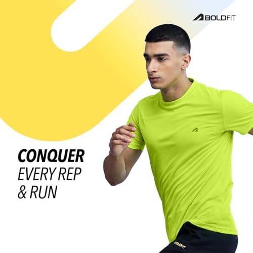 Image of Boldfit Tshirt for Man Quick Dry Gym Tshirt for Men Workout, Sports, Casual