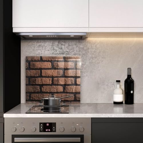 Planche à découper induction 60x52 protection plaque cuisson Wallfluent briques