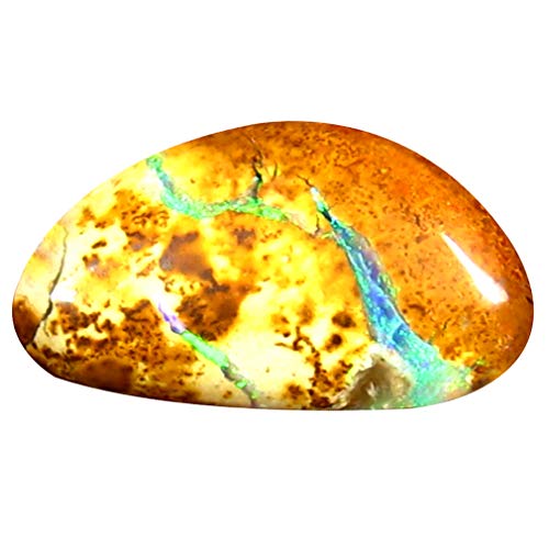 Opale boulder naturelle de Koroit 3,72 ct, gemme australienne haut de gamme pour haute joaillerie