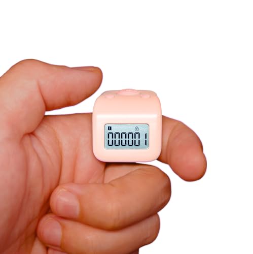 Image of 6 Channels Rechargeable LCD Finger Counter Silent Digital Tally Clicker for Knitting Crocheting Gift