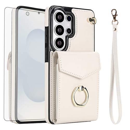 Coque Samsung S26 Ultra FQZHKB Asuwish Blanc Cassé en silicone rigide