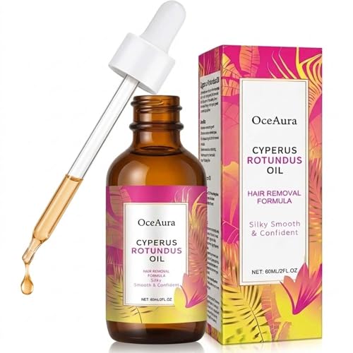Natural Cyperus Rotundus Oil for Hair Removal Gentle Hair Removal Oil for Women Soothing Moisturizing Body & Face Care After Non-Greasy Skin Smoothing Formula