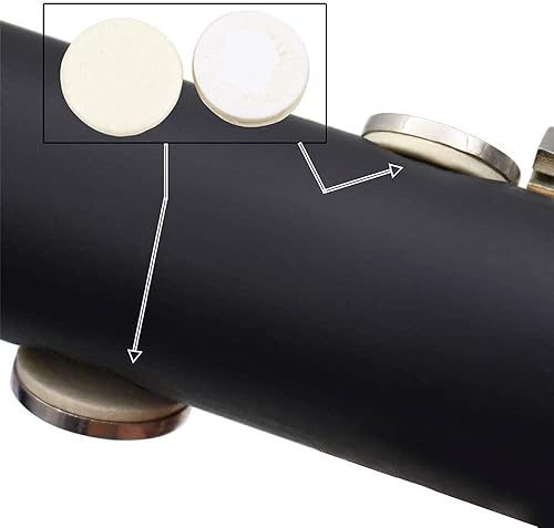 Miniatura 6 de Jiayouy Piezas de reparación de clarinete, almohadillas para clarinete, resortes, tornillos, reposapiés, accesorios para instrumentos de clarinete,