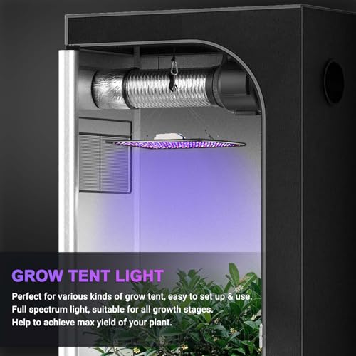 DragonLight 2024 Neueste EW1000 LED Grow Lampe Vollspektrum mit UV IR Pflanzenlampe LED mit 3 Meter Kabel für Zimmerpflanzen und Gewächshaus Gemüse und Blumenanbau für Growzelt 60x60cm