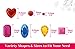 Selizo Craft Gems Self Adhesive Rhinestones Stickers Jewel Stickers Craft Jewels Stick On Gems Bling Crystal Diamond Stickers for Crafts, Assorted Shapes, Sizes and Colors (658Pcs, 14 Sheets)