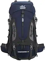 Mochila Cargueira de Trilha Trekking 60L Múltiplos Compartimentos Sistema de Ventilação Ideal para Camping Montanhismo Viagem Esportes Impermeavel