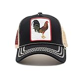 GOLD STAR HAT - Rooster Black/Beige Trucker Cap one Size (Black/Beige)