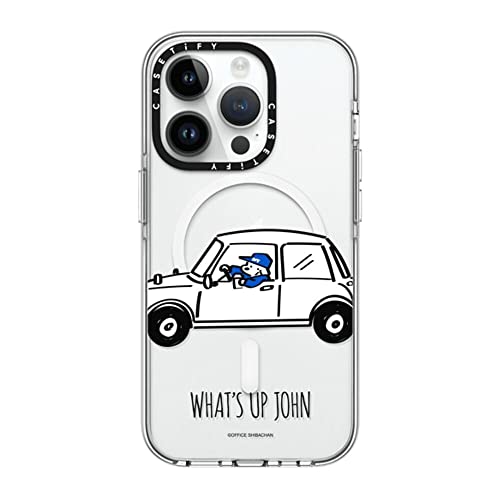 CASETiFY �N���A iPhone 14 Pro �P�[�X [���΂݂ɂ����f��/2m����̗����������N���A/MagSafe �ɑΉ�] - Skater JOHN (Drive)