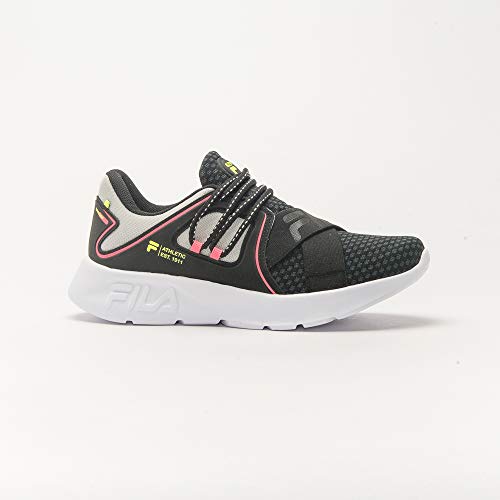 Tênis Springy, Fila, Feminino, Preto/Prata/Limão, 36