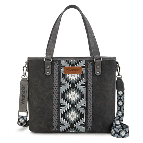 Image of Montana West X Wrangler Tote Bag for Women Western Purses with Detachable Strap Medium Satchel Handbags | with Crossbody Strap