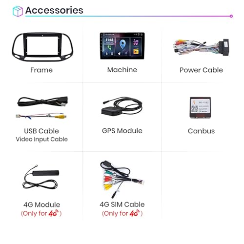 Autoradio Android tactile 9 pouces Fiat Doblo 2015-2019 Bluetooth M150S 4 Core 32G - 7