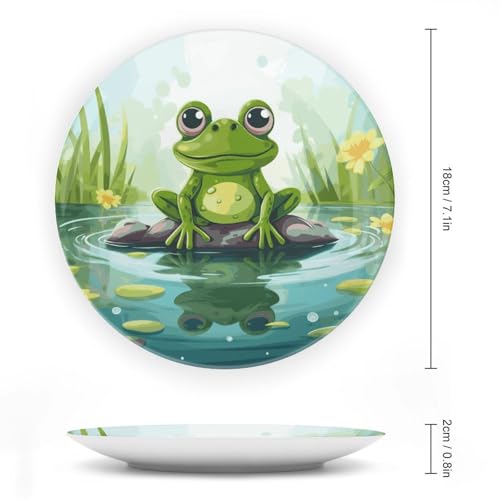 Plato decorativo de porcelana estilo chino de 7 pulgadas miniatura 2