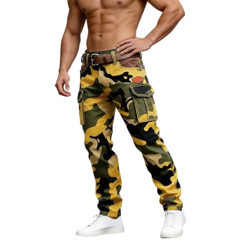 Pantalon cargo fonctionnel à cordon de serrage et grandes poches