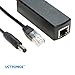 UCTRONICS Active PoE Splitter 12V - 2.1mm DC Barrel Jack for IP Camera, Arduino with Ethernet and Wireless Access Point - IEEE 802.3af/at Compliant