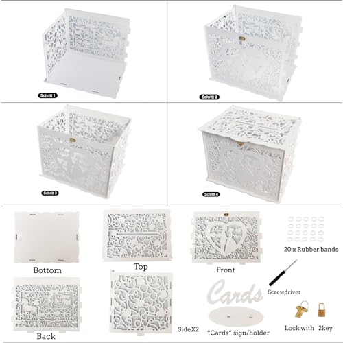 Intckwan Grande Scatola di Legno per Biglietti di