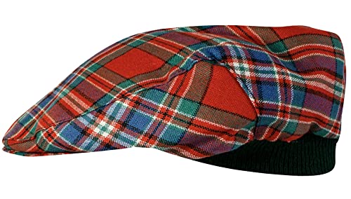 Casquette plate tartan MacFarlane en laine authentique fabriquée en Écosse